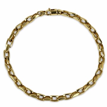 Featured image of this Men’s 14k Yellow Gold Rectangle Link Bracelet