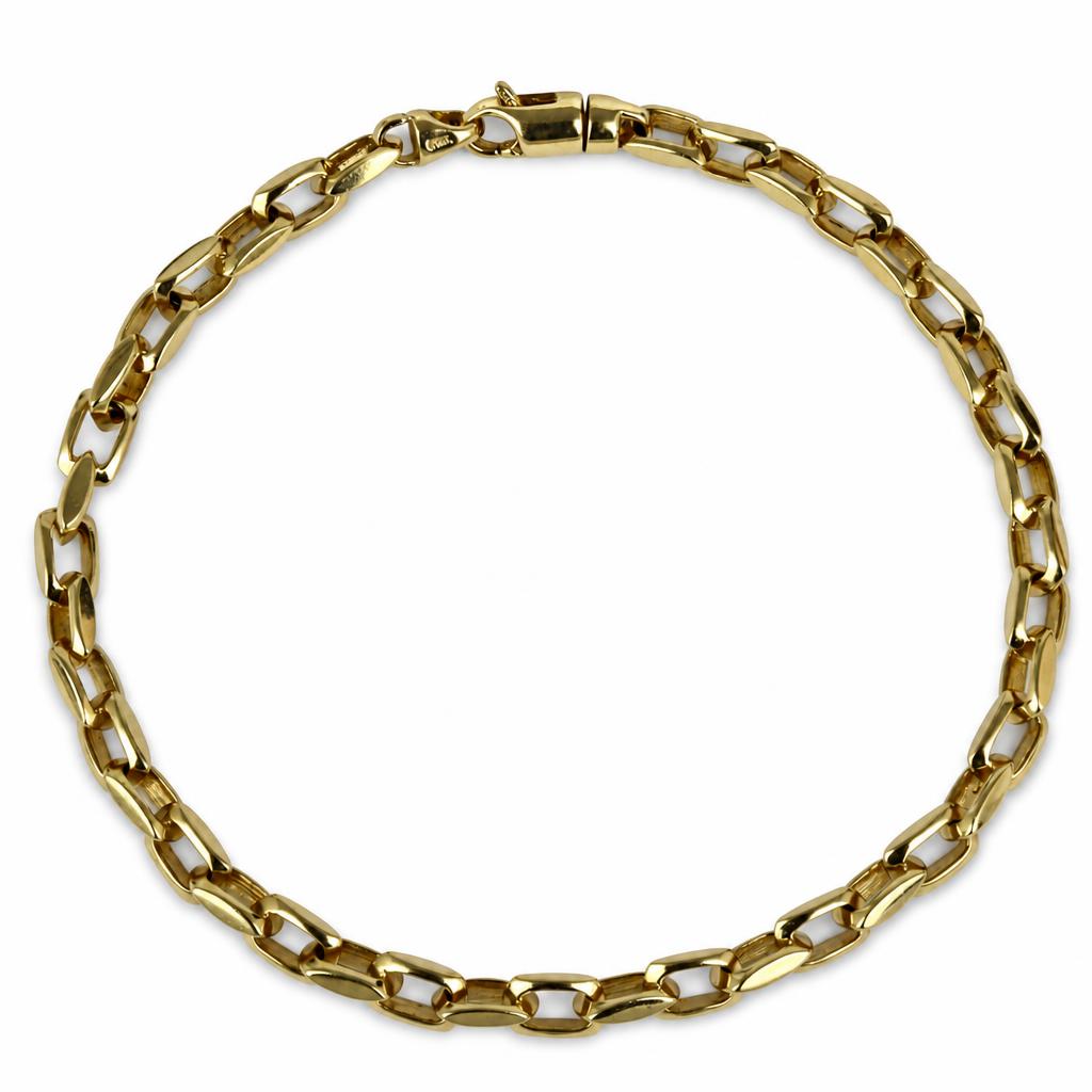Featured image of this Men’s 14k Yellow Gold Rectangle Link Bracelet