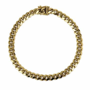 Featured image of this Men’s 14k Yellow Gold Curb Link Bracelet
