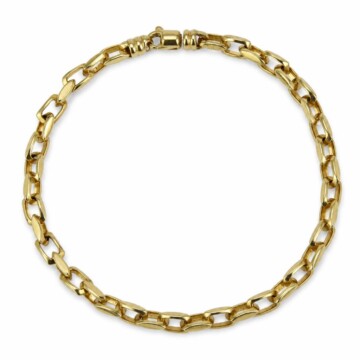 Featured image of this Men’s 14k Yellow Gold Rectangle Link Bracelet