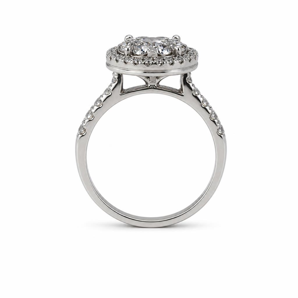Gallery image of this Women’s 14k White Gold Diamond Ring Size 7.5