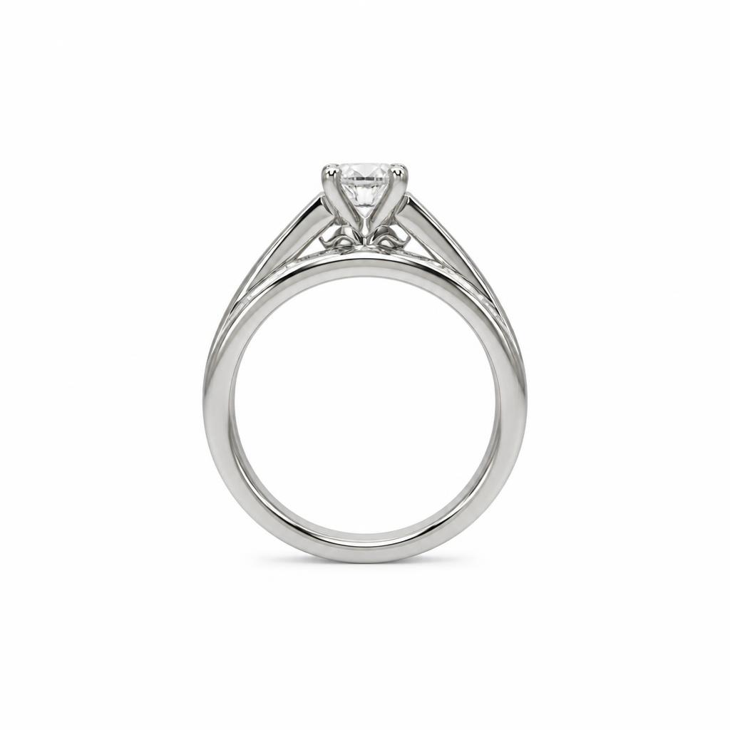 Gallery image of this Women’s Platinum Diamond Bridal Size 7 Ring Set EGL Cert