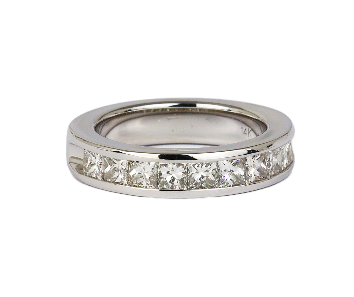 Gallery image of this Men’s 14k White Gold Diamond Ring Size 7