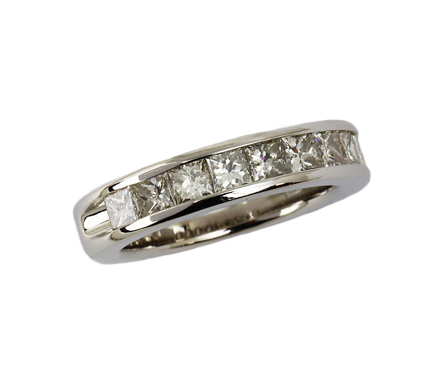 Featured image of this Men’s 14k White Gold Diamond Ring Size 7