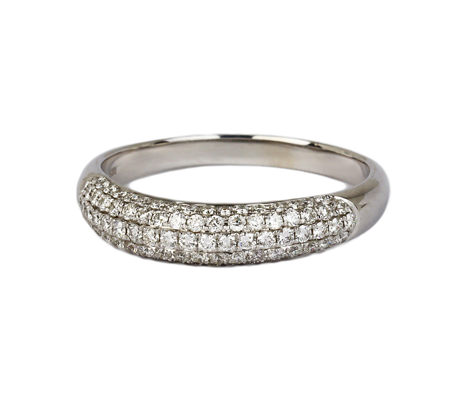 Gallery image of this Women’s 14k White Gold Diamond Ring Size 10