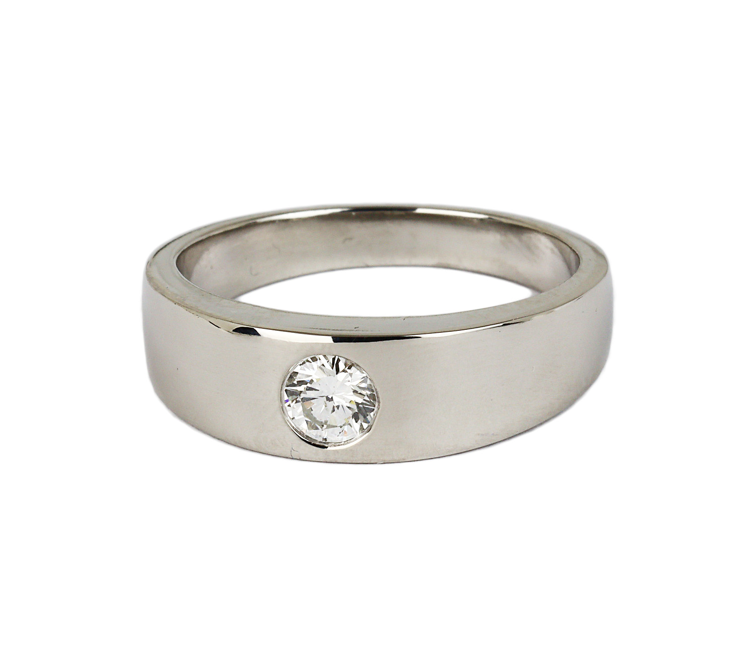 Gallery image of this Men’s Platinum Diamond Ring Size 10.75