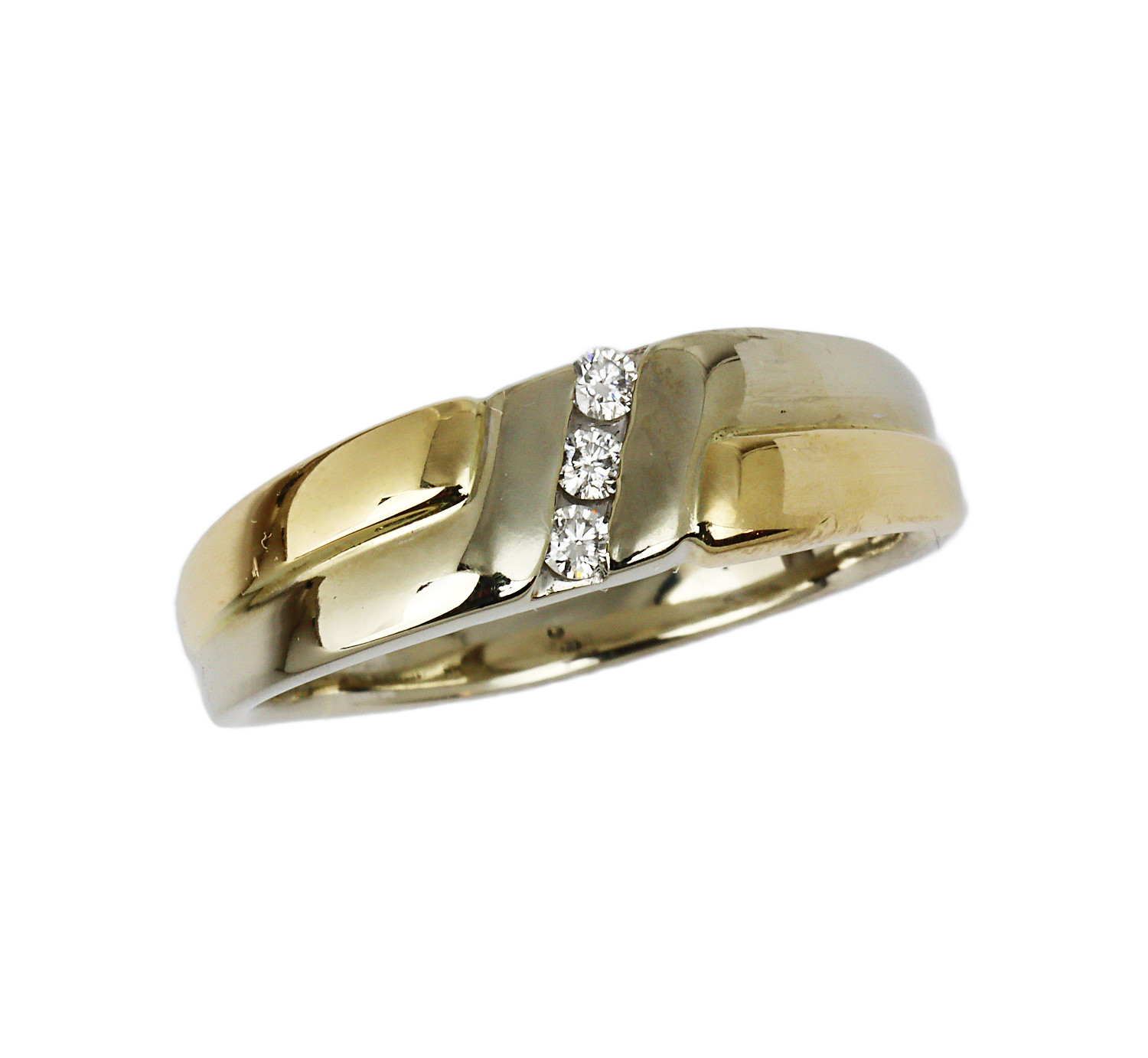 Featured image of this Men’s 14k Yellow Gold Diamond Ring Size 11.5
