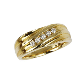 Featured image of this Men’s 14k Yellow Gold Diamond Ring Size 9.25