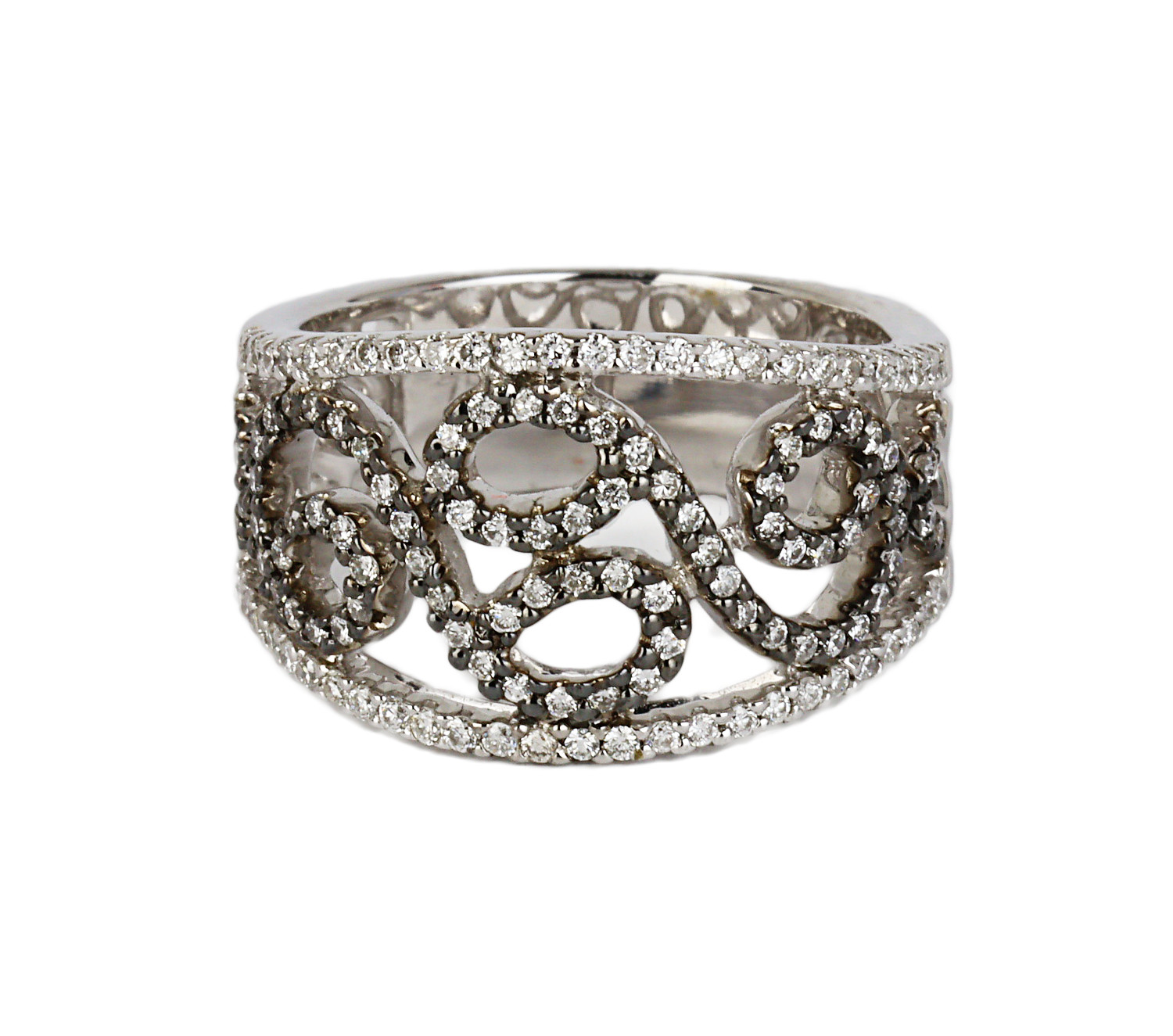 Gallery image of this Fischer Women’s 18k White Gold Diamond Ring Size 6.75