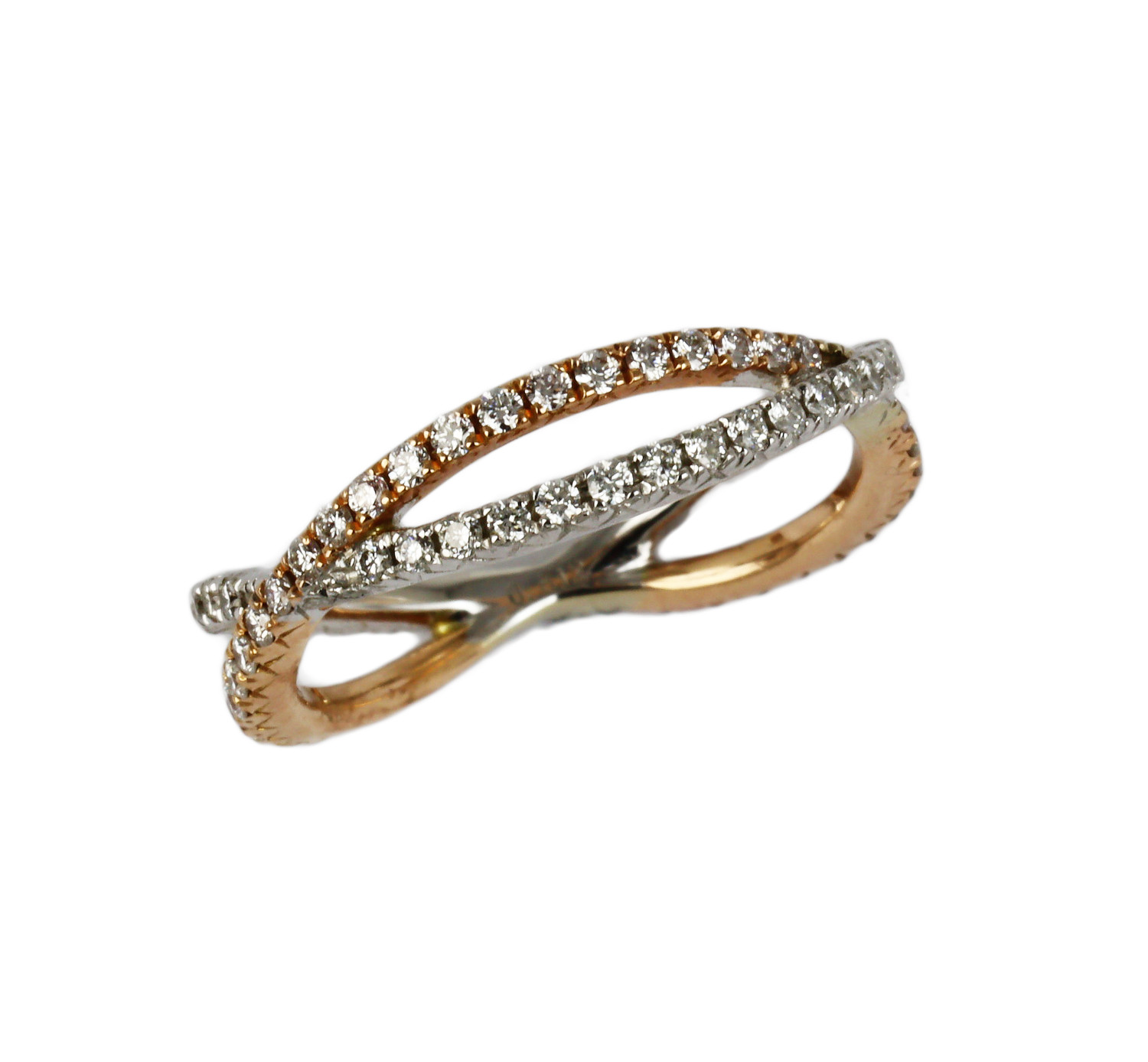 Featured image of this Fischer Women’s 14k Rose & White Gold Diamond Ring Size 6