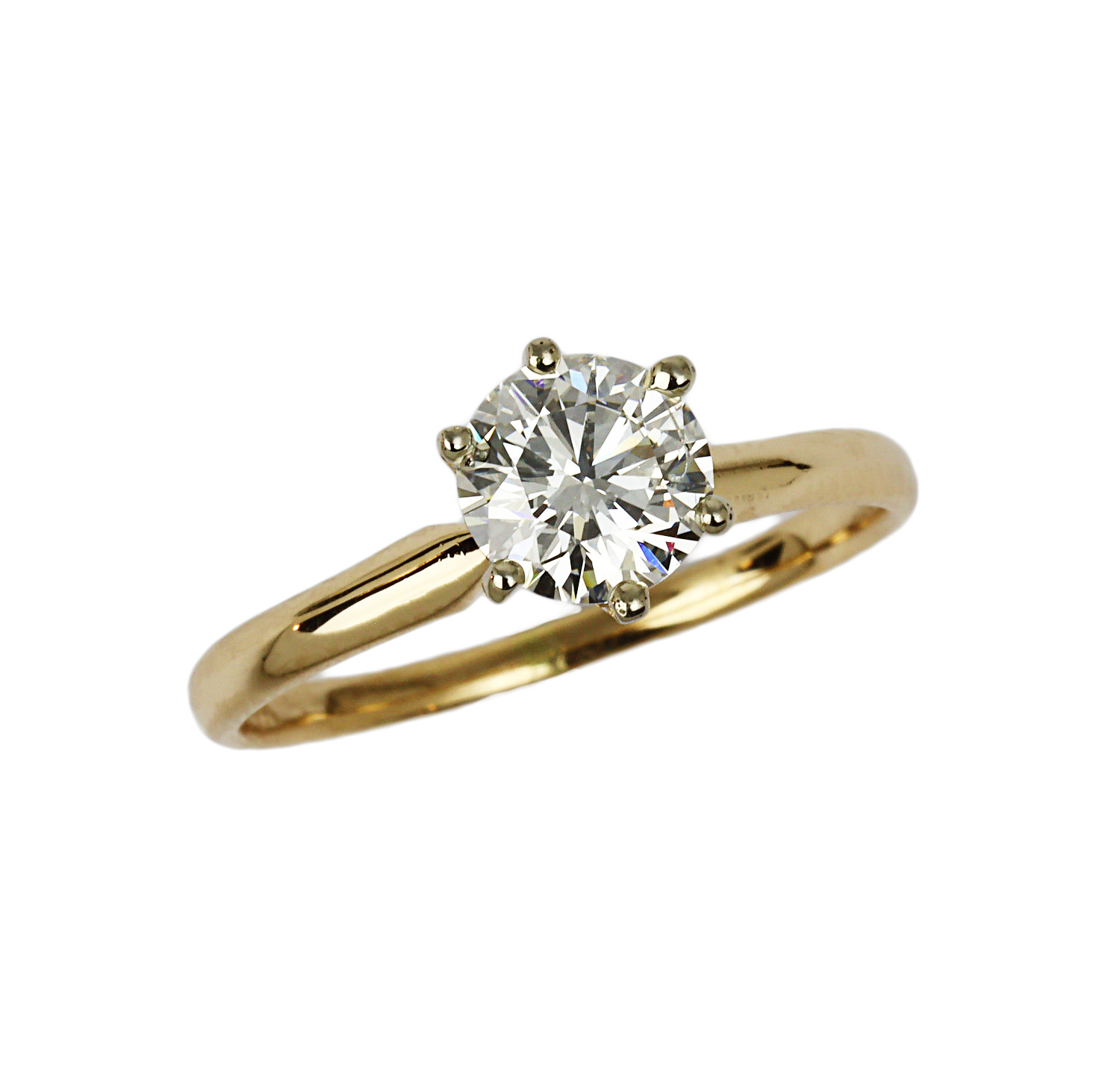 Featured image of this Women’s 14k Yellow Gold Diamond Solitaire Ring Size 6.5
