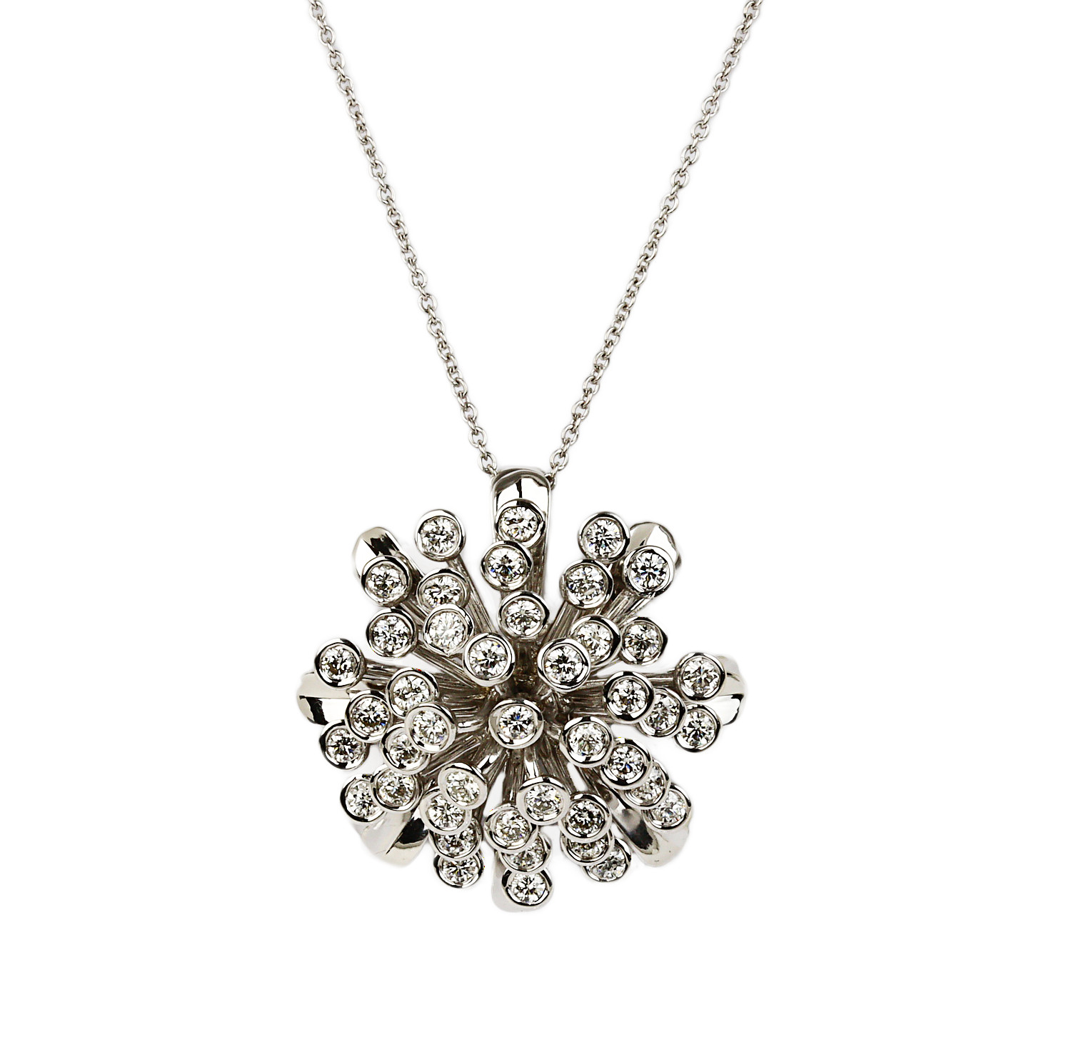 Featured image of this Women’s 14k White Gold Diamond Necklace