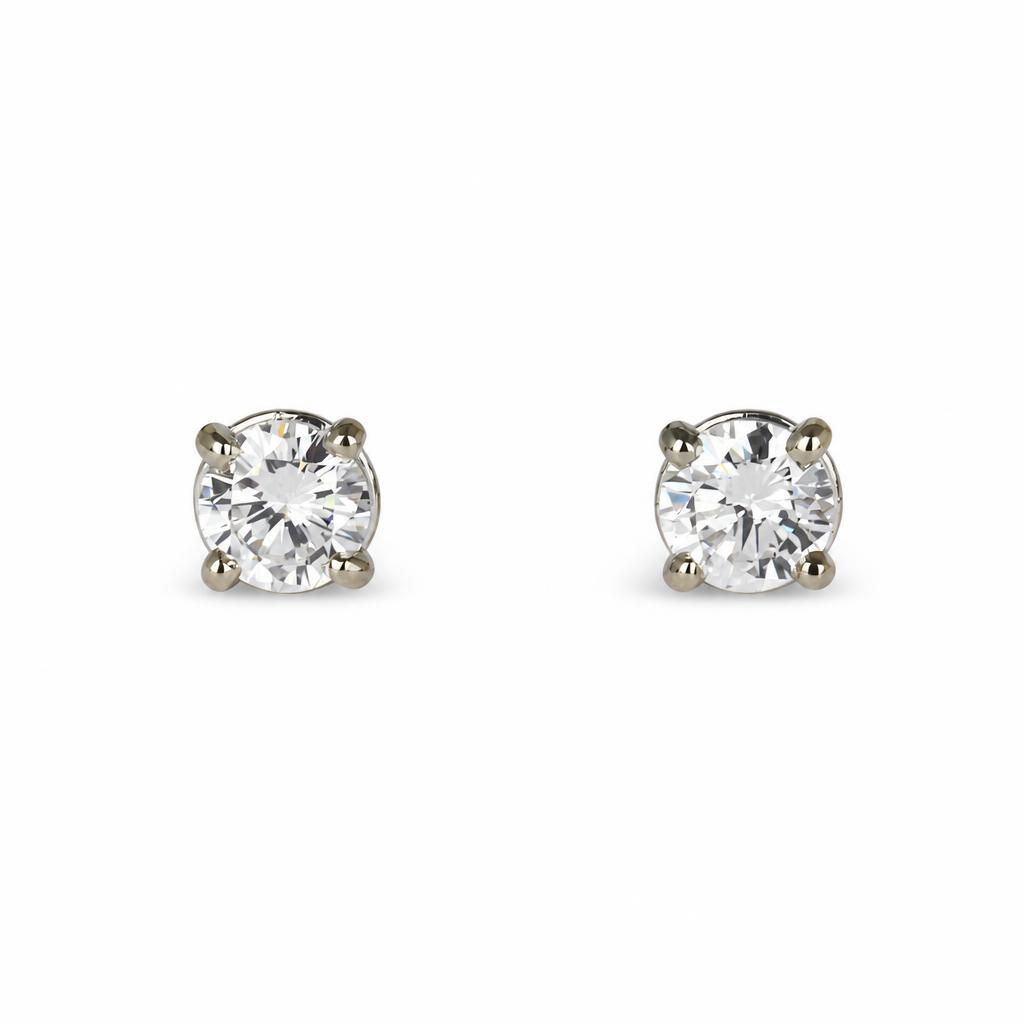 Featured image of this Women’s 14k White Gold Diamond Stud Earrings