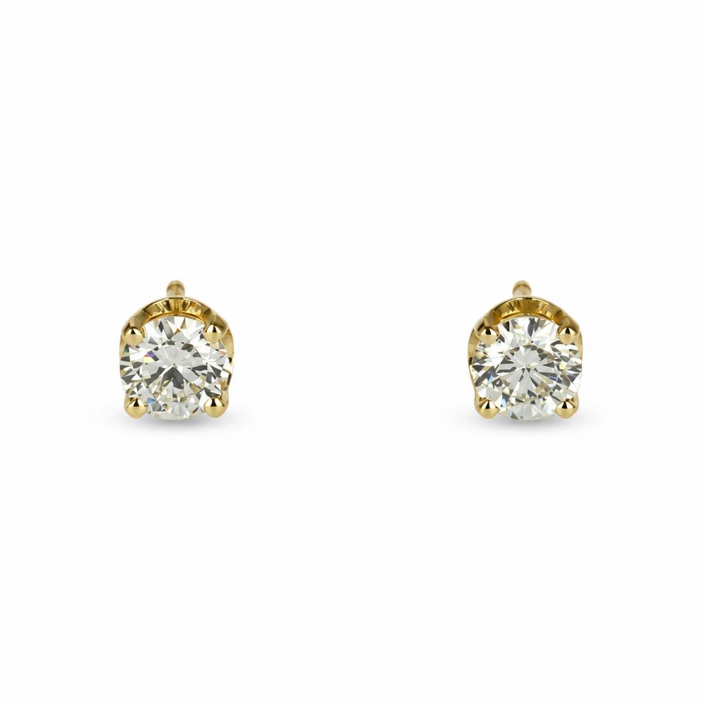 Featured image of this Women’s 14k Yellow Gold Diamond Stud Earrings