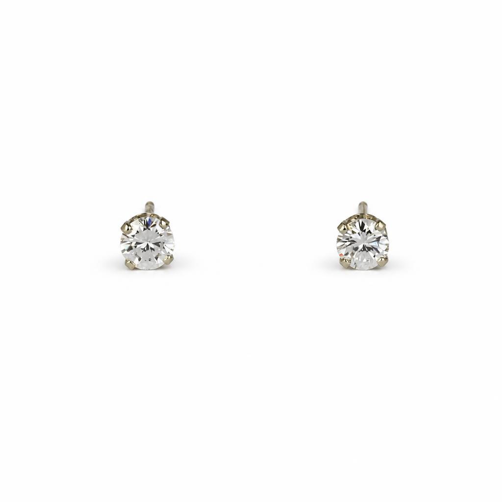 Featured image of this Women’s 14k White Gold Diamond Stud Earrings