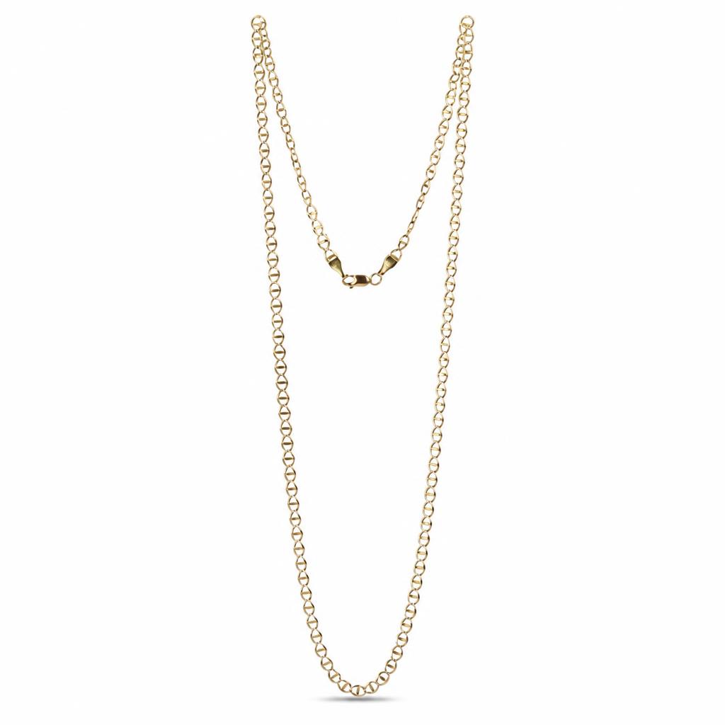 Featured image of this Men’s 14k Yellow Gold Curb Chain Necklace