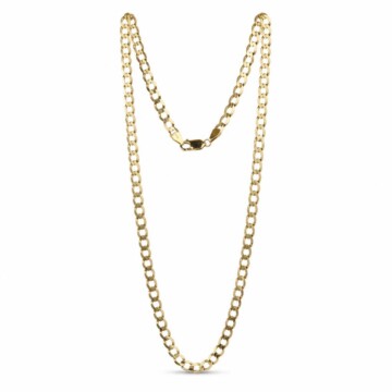 Featured image of this Men’s 14k Yellow Gold Curb Chain Necklace