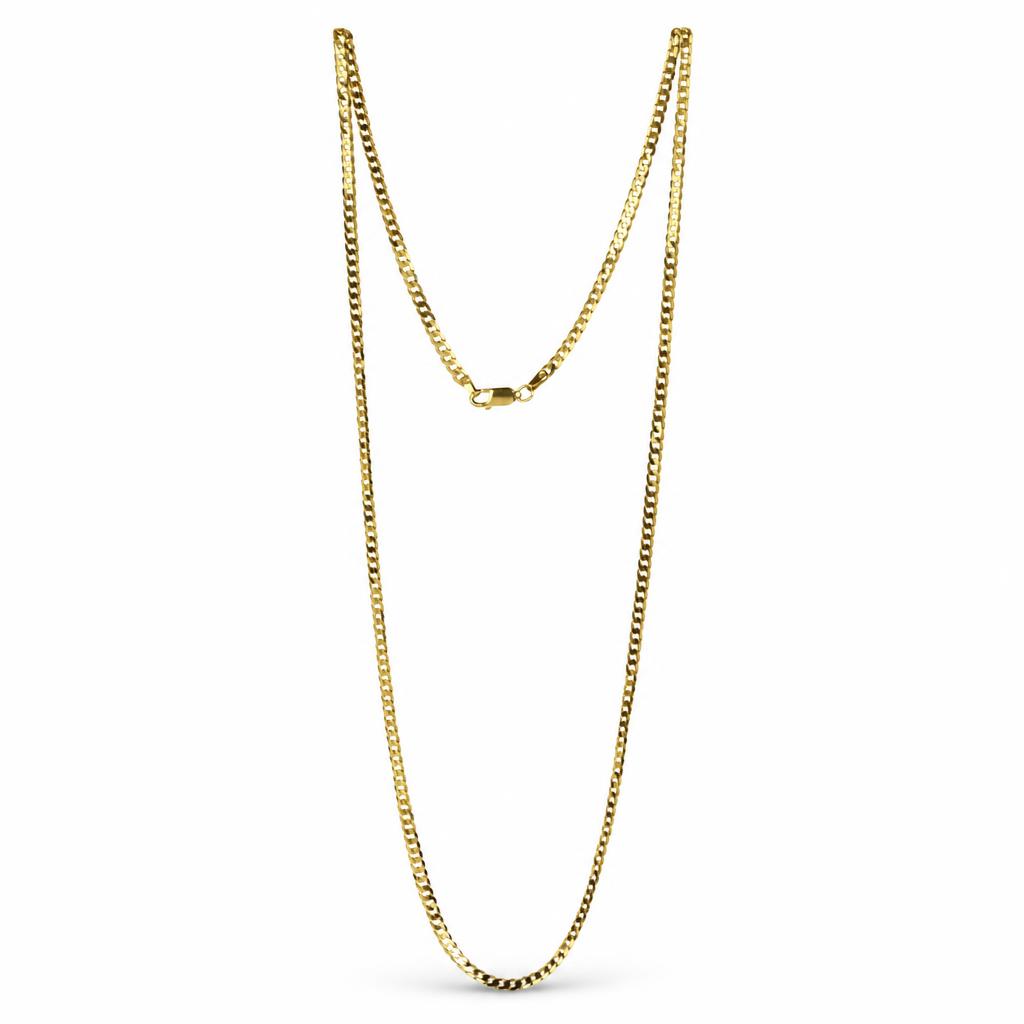 Featured image of this Unisex 14k Yellow Gold Anchor Chain Necklace
