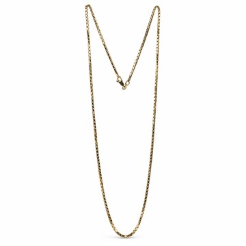 Featured image of this Unisex 14k Yellow Gold Box Chain Necklace