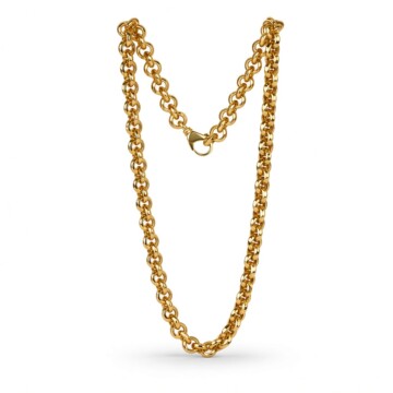 Featured image of this Unisex 14k Yellow Gold Cable Chain Necklace