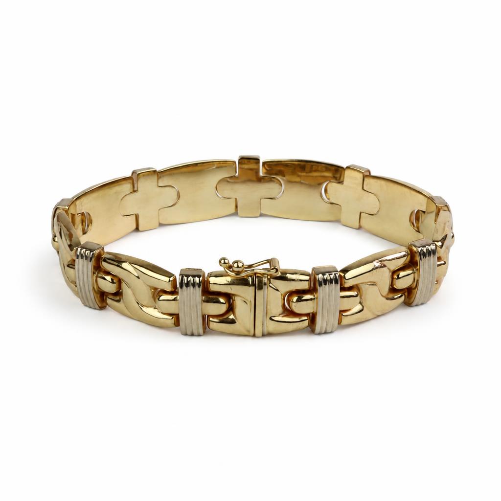 Gallery image of this Women’s 14k Yellow & White Gold Link Bracelet