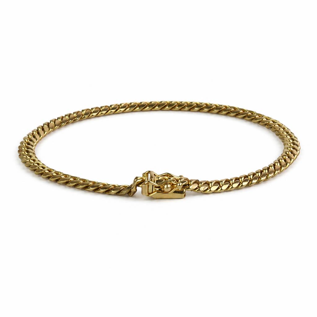 Gallery image of this Men’s 14k Yellow Gold Curb Link Bracelet