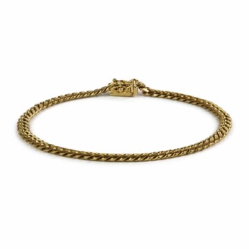 Featured image of this Men’s 14k Yellow Gold Curb Link Bracelet