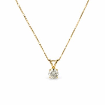 Featured image of this Women’s 14k Yellow Gold Diamond Solitaire Necklace