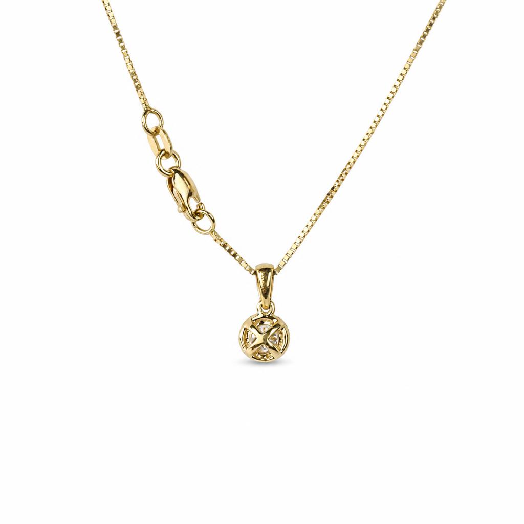 Gallery image of this Women’s 14k Yellow Gold Diamond Necklace