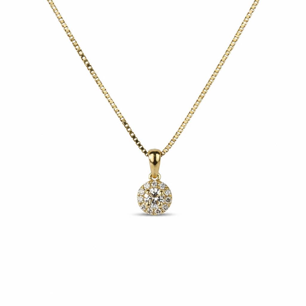 Featured image of this Women’s 14k Yellow Gold Diamond Necklace