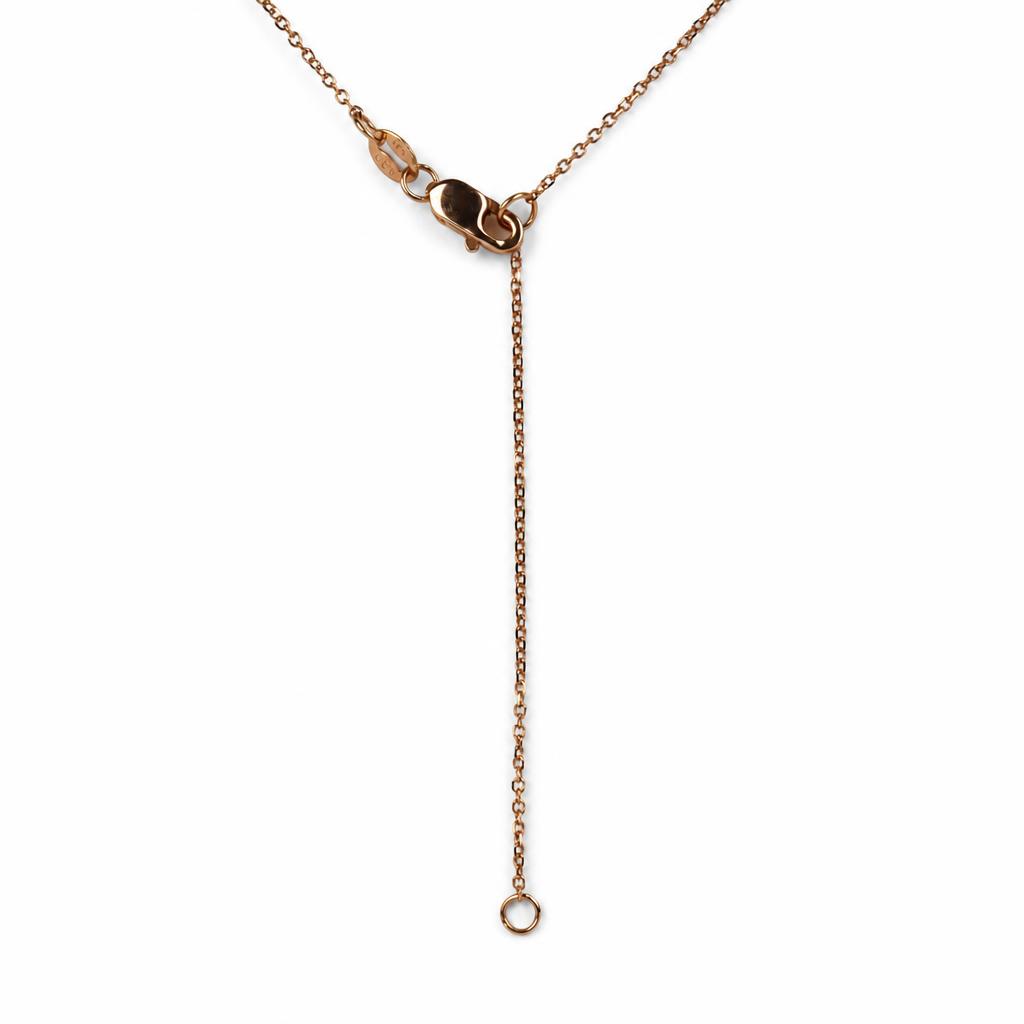 Gallery image of this Women’s 14k Rose Gold Diamond Necklace