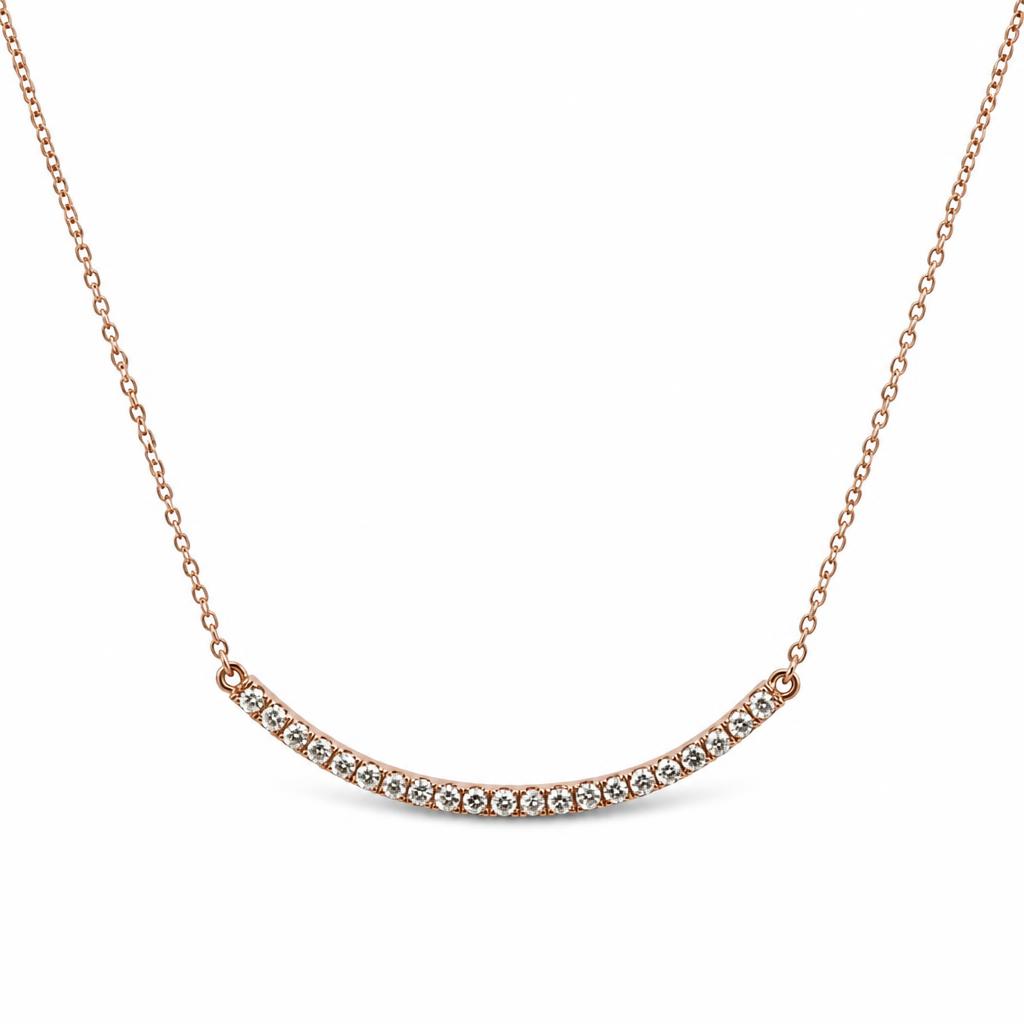Featured image of this Women’s 14k Rose Gold Diamond Necklace