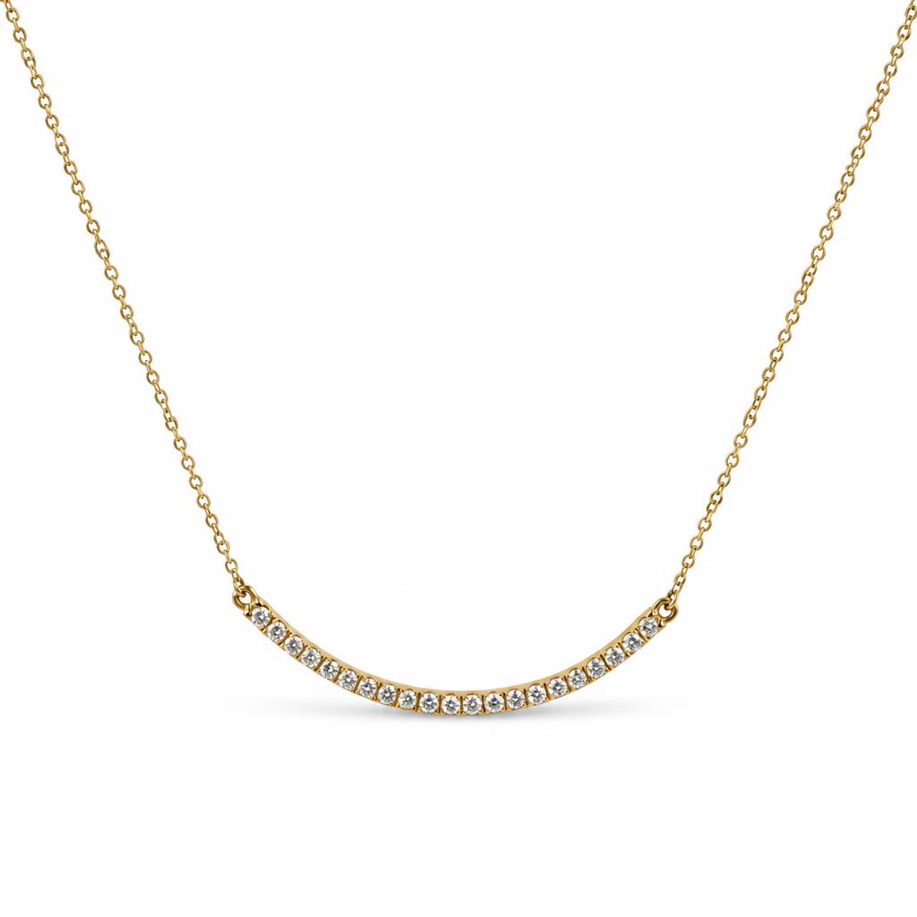 Featured image of this Women’s 14k Yellow Gold Diamond Necklace