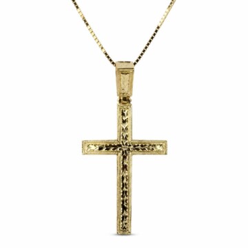 Featured image of this Women’s 14k Yellow Gold Cross Necklace