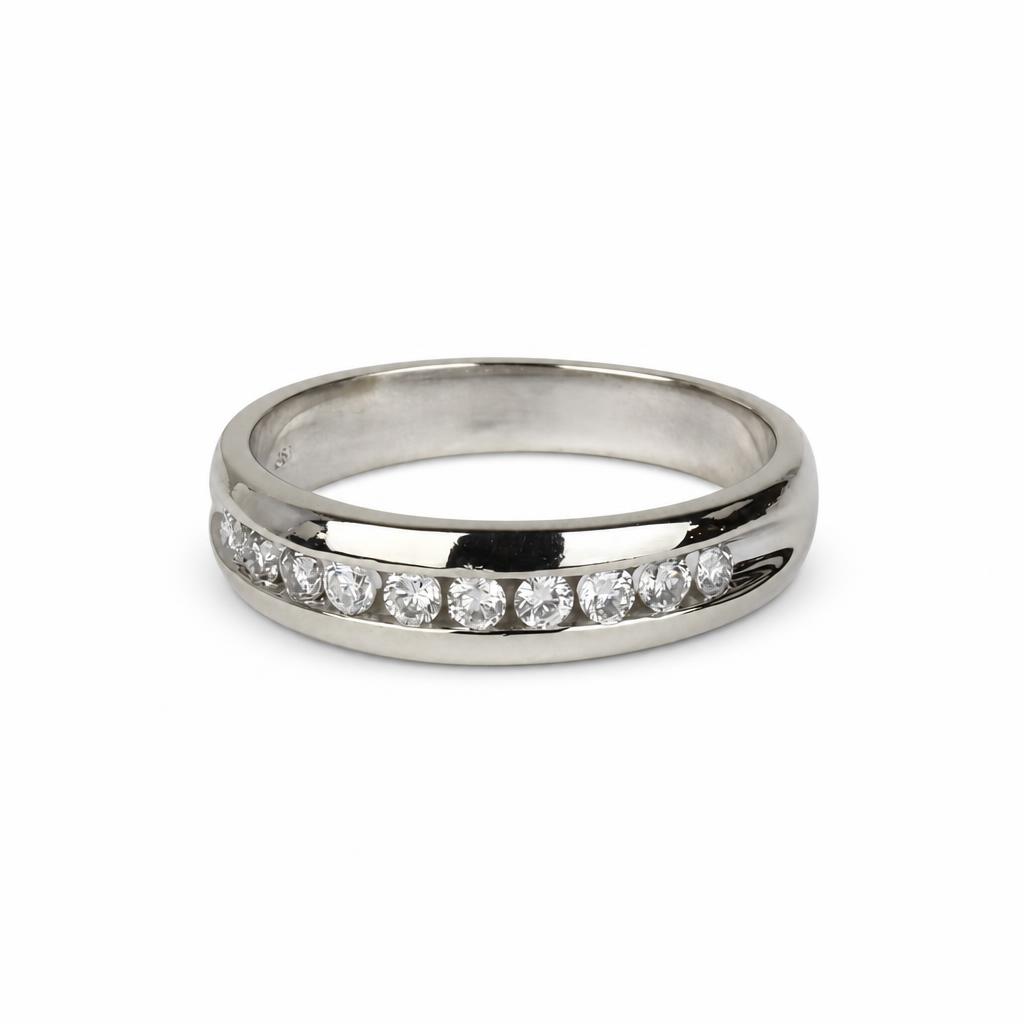 Gallery image of this Men’s 14k White Gold Diamond Ring Size 10.25