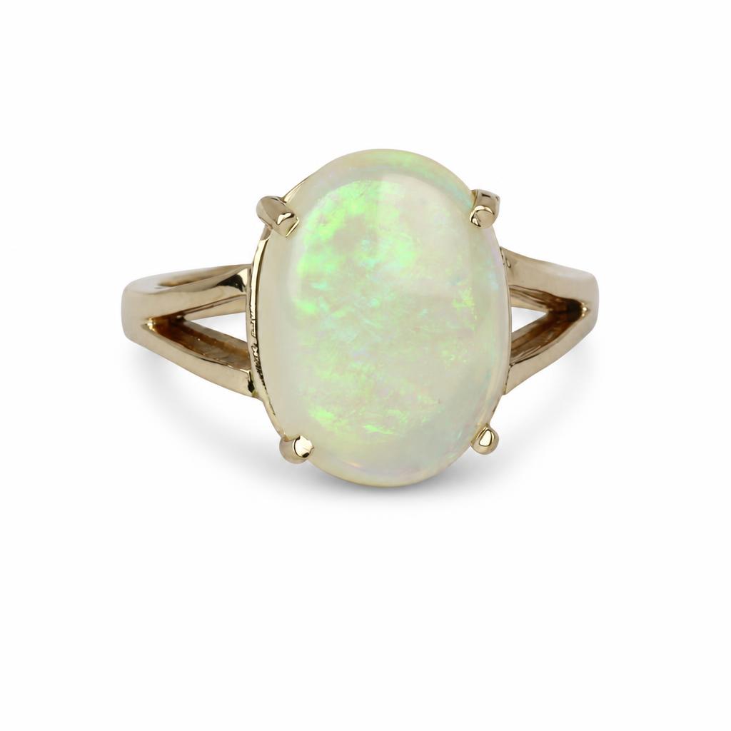 Gallery image of this Women’s 14k Yellow Gold Opal Ring Size 6