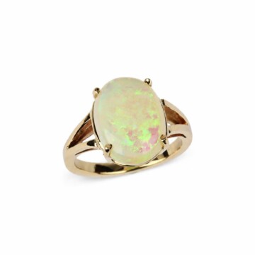 Featured image of this Women’s 14k Yellow Gold Opal Ring Size 6