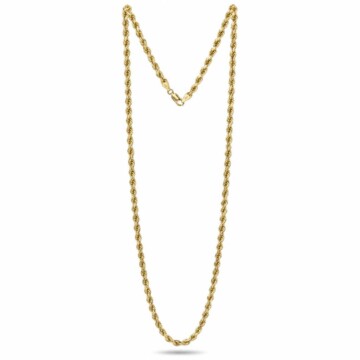 Featured image of this Men’s 14k Yellow Gold Rope Chain Necklace
