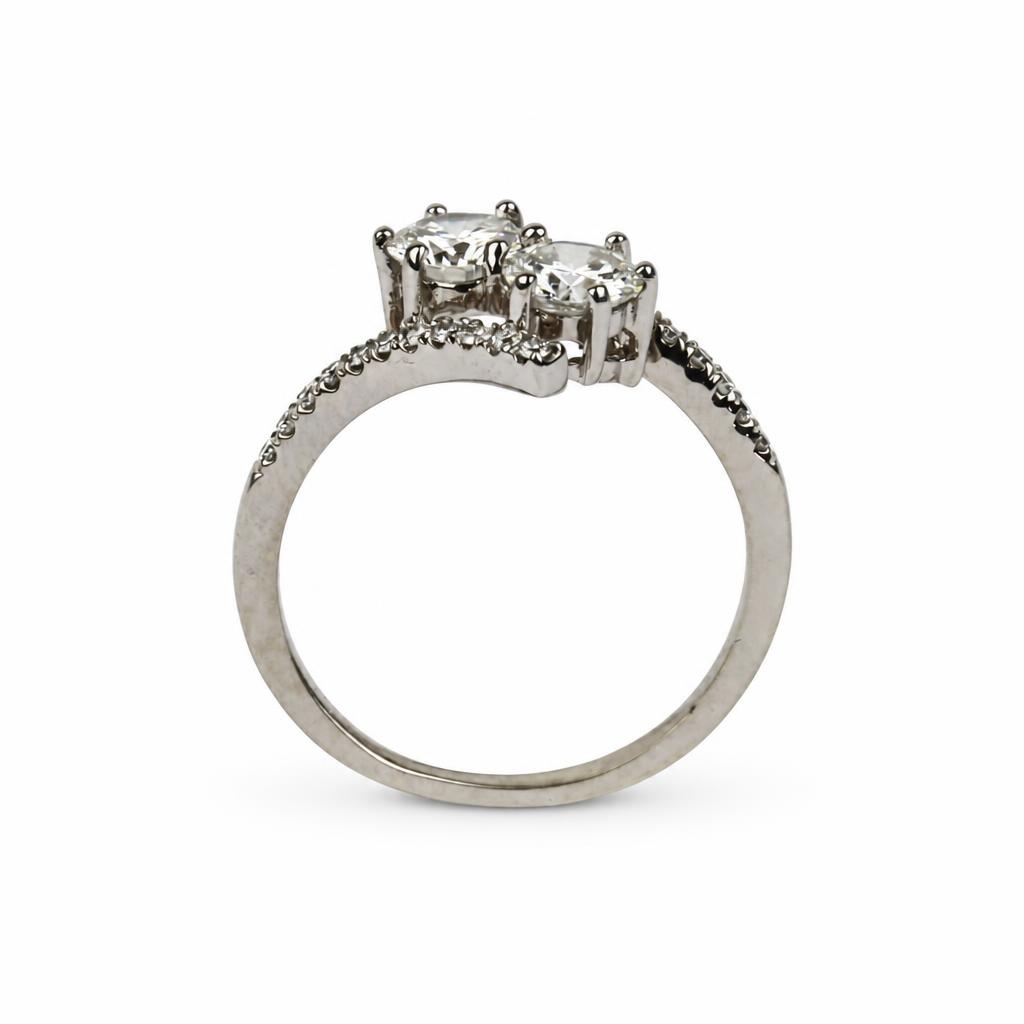 Gallery image of this Women’s 14k White Gold Bypass Ring with 1.49ct TDW Diamond Size 7.5