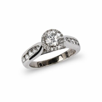 Featured image of this Women’s 14k White Gold Ring GSI Certified with 2.12ct TDW Round Diamond F/I1 Size 5.5