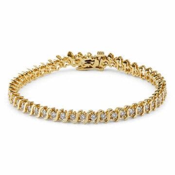 Featured image of this Women’s 14k Yellow Gold Tennis Bracelet with 1.50ct TDW Diamond
