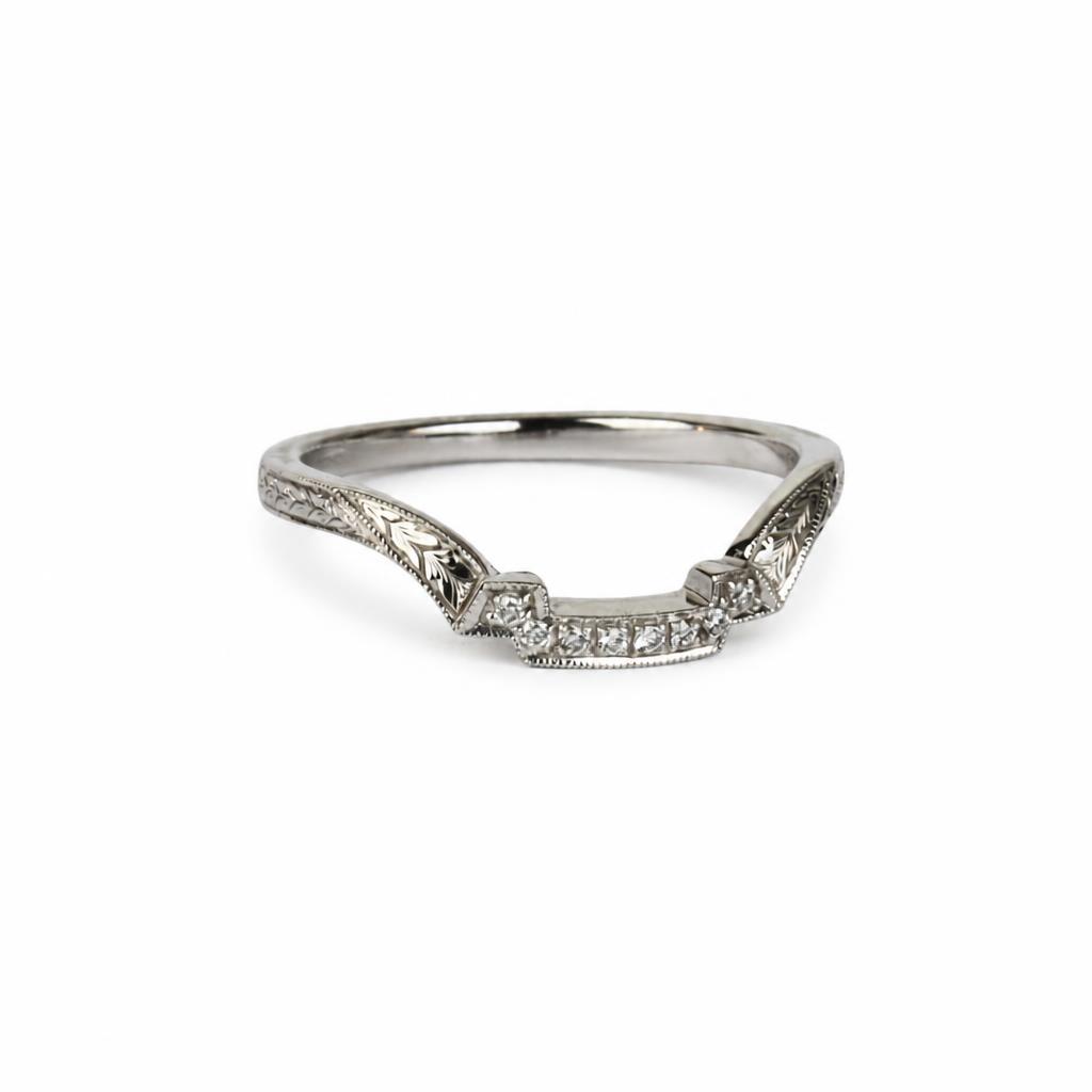 Gallery image of this Women’s 14k White Gold Ring with 0.04ct TDW Diamond Size 6.5