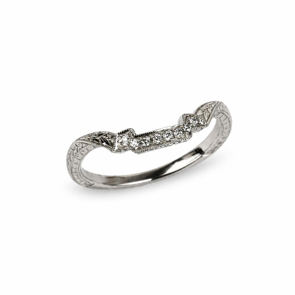 Featured image of this Women’s 14k White Gold Ring with 0.04ct TDW Diamond Size 6.5