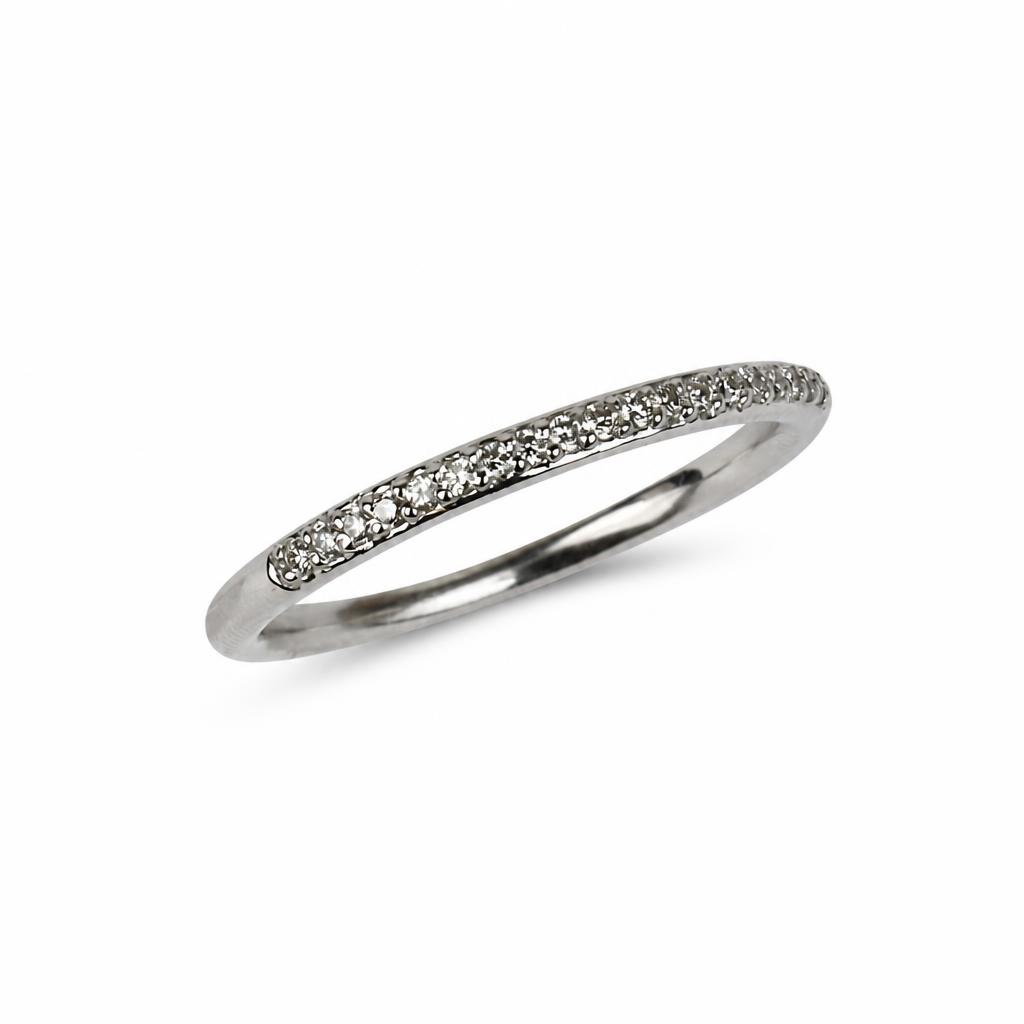 Featured image of this Women’s 14k White Gold Ring with 0.12ct TDW Diamond Size 6.25