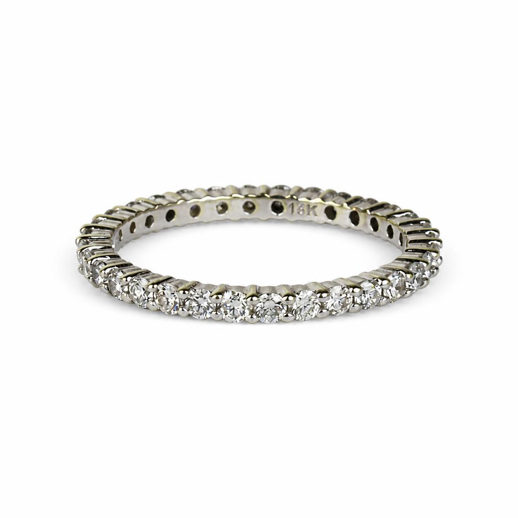 Gallery image of this Women’s 14k White Gold Eternity Band Ring with 1.00ct TDW Diamond Size 8