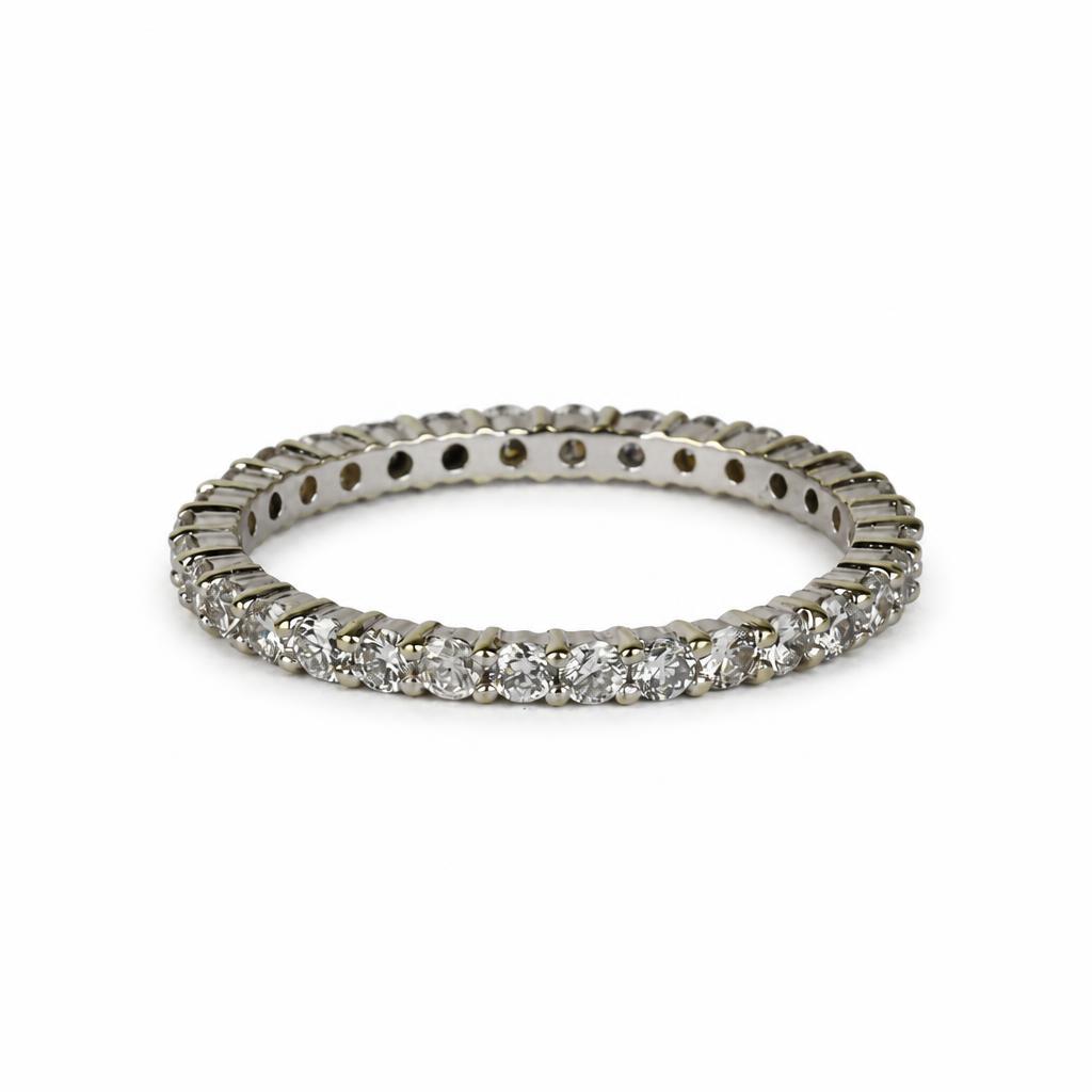 Gallery image of this Women’s 14k White Gold Eternity Band Ring with 1.00ct TDW Diamond Size 8