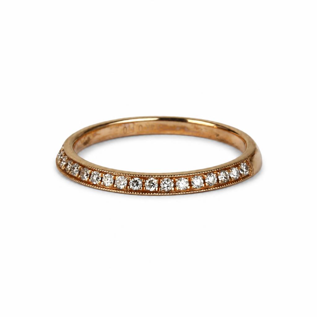 Gallery image of this Fischer Women’s 14k Rose Gold Ring with 0.17ct TDW Diamond Size 6
