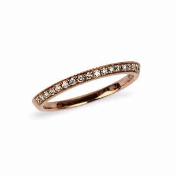 Featured image of this Fischer Women’s 14k Rose Gold Ring with 0.17ct TDW Diamond Size 6