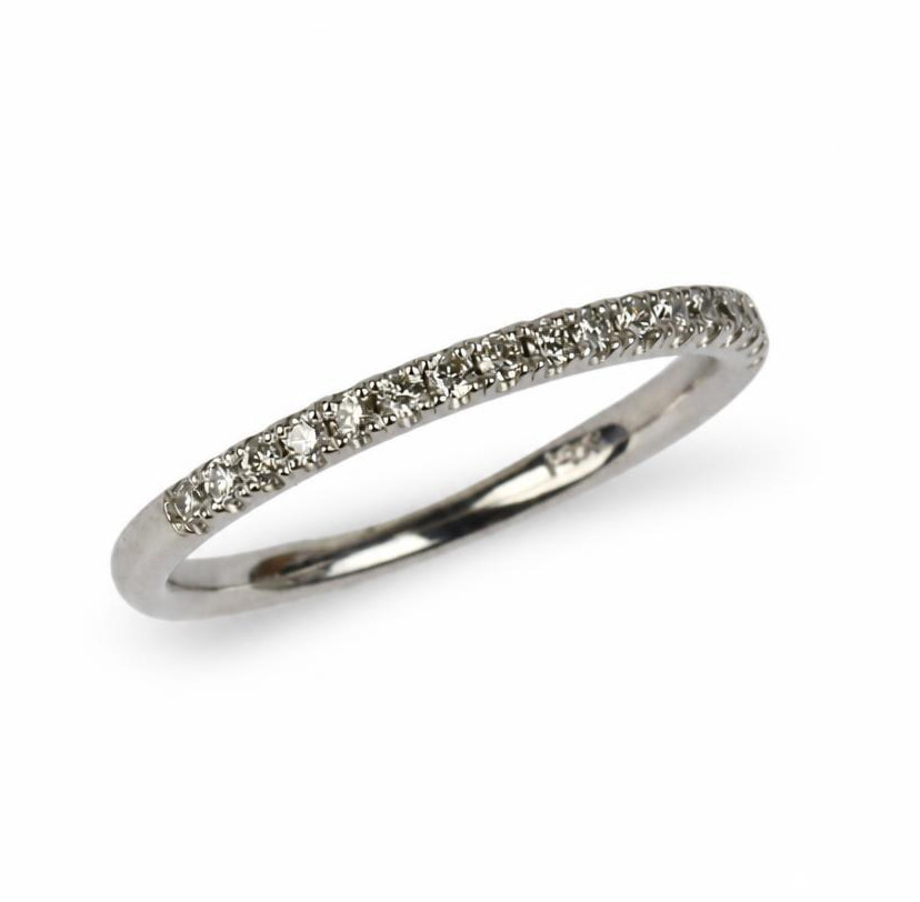 Featured image of this Women’s 14k White Gold Ring with 0.19ct TDW Diamond Size 6