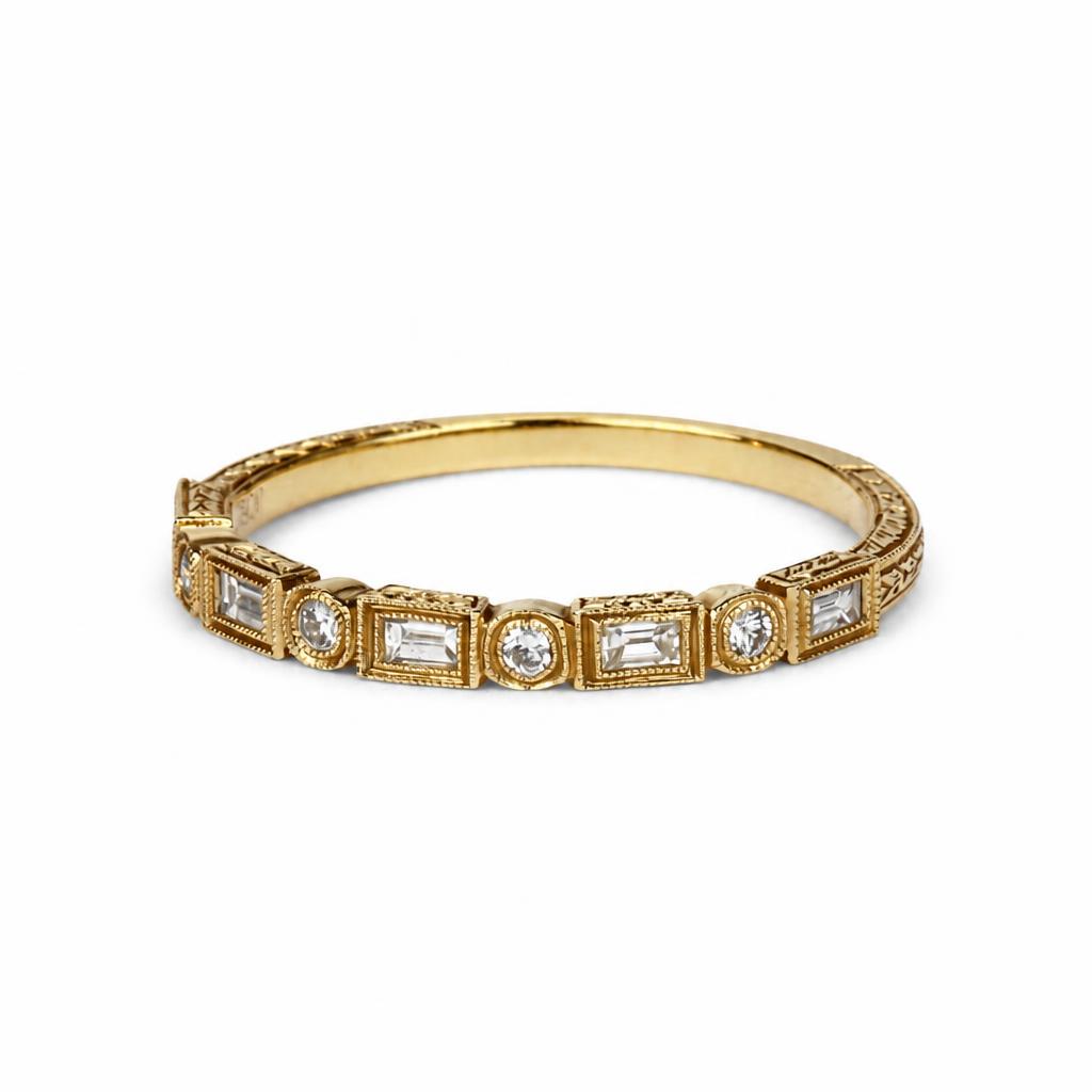 Gallery image of this Women’s 14k Yellow Gold Ring with 0.24ct TDW Diamond Size 6.75